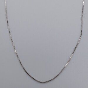 925 Sterling Silver BOX Chain Necklace Italian 18 inch Jewelry